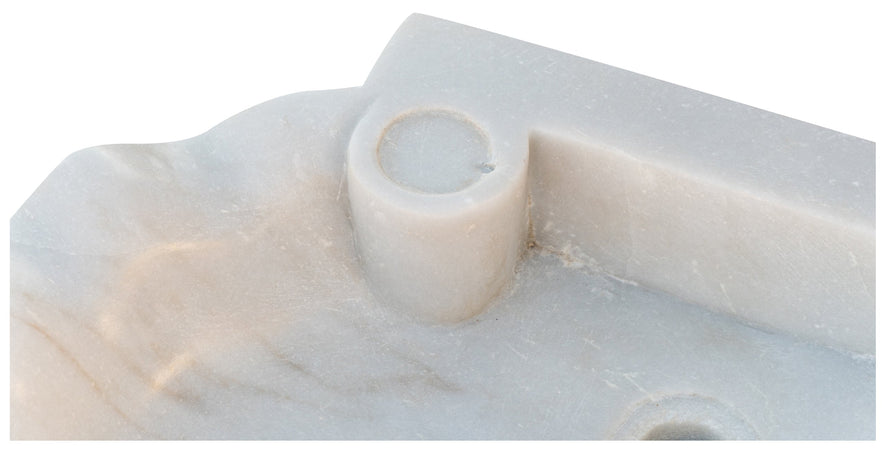 Biscottini Biscottini Acquaio Marmo Bianco 58x39x13 Lavabo Lavandino Vasca Interni Esterni