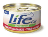 Life Cat Natural Scatoletta Tonnetto con Manzo per Gatti 85gr