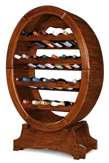 MOBILI 2G - PORTA BOTTIGLIE IN LEGNO(CONTIENE 24 BOTTIGLIE)MISURE L.79 P.31 H.123 (1211)