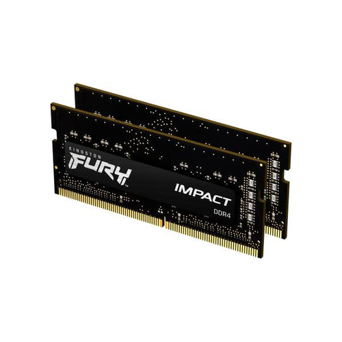 Kingston Technology FURY 16GB 3200MT/s DDR4 CL20 SODIMM [Kit of 2] Impact (Kingston Fury Impact KF432S20IBK2/16 16GB DDR4 [2x8GB] 3200MHz, Non ECC, CL20, 1.2V, SODIMM Memory)