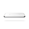ZENS ZEDC10W/00 Caricabatterie per dispositivi mobili Auricolare, Smartphone Bianco AC Carica wireless Ricarica rapida Interno (Zens Aluminium Series Dual Ladeger?t W)