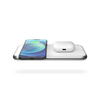 ZENS ZEDC10W/00 Caricabatterie per dispositivi mobili Auricolare, Smartphone Bianco AC Carica wireless Ricarica rapida Interno (Zens Aluminium Series Dual Ladeger?t W)