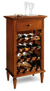 MOBILI 2G - PORTA BOTTIGLIE IN LEGNO CASSETTO FINTO CON PARTICOLARE VASSOIO APERTO 54X37X105 (1214)