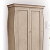 MOBILI 2G - ARMADIO 2 ANTE LEGNO SHABBY AVORIO ANTICATO E TORTORA 127x64x212 (1462)