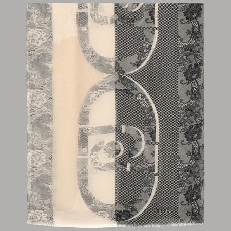 Liu Jo stola beige con pizzo 70X180 2F5068T0300