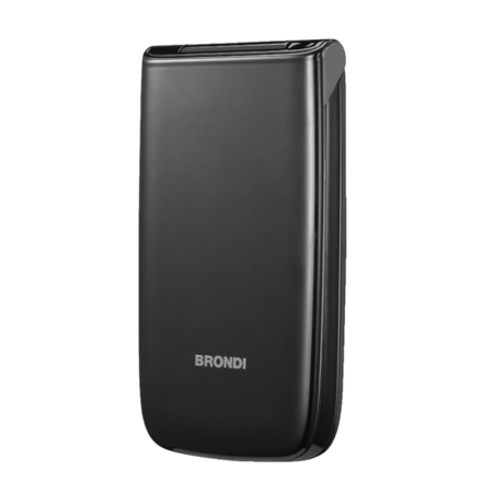 BRONDI MAGNUM 4 (NERO) - TELEFONO CELLULARE PER ANZIANI - TORCIA - FOTOCAMERA