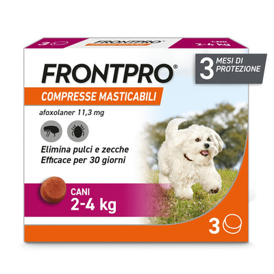 Frontpro Compresse Masticabili 11,3 mg per Cani da 2 - 4 kg