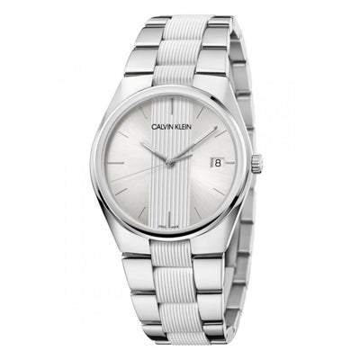 Orologio CALVIN KLEIN uomo Contrast acciaio / bianco