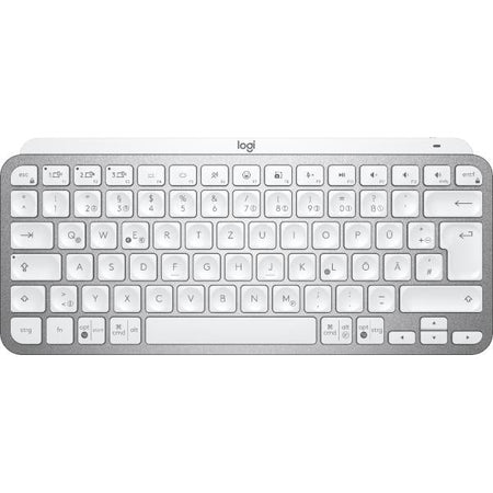 Logitech MX Keys Mini tastiera RF senza fili + Bluetooth QWERTZ Tedesco Argento, Bianco