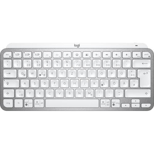 Logitech MX Keys Mini tastiera RF senza fili + Bluetooth QWERTZ Tedesco Argento, Bianco