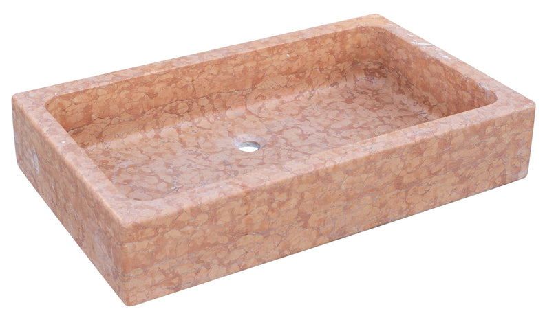 Biscottini Biscottini Fontana Acquasantiera Lavandino Marmo Rosso Verona 100x60x20 Made in