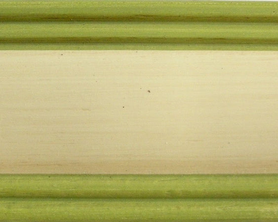 MOBILI 2G - LIBRERIA 5 RIPIANI LEGNO SHABBY AVORIO FILO VERDE 70X24X171 (1326)