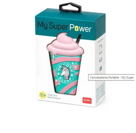Legami, Caricabatteria Portatile, My Super Power, Tema Unicorn