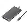 LogiLink UA0382 replicatore di porte e docking station per laptop Cablato USB 3.2 Gen 1 [3.1 Gen 1] Type-C Argento (UA0382)