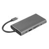LogiLink UA0383 replicatore di porte e docking station per laptop Cablato USB 3.2 Gen 1 [3.1 Gen 1] Type-C Argento (UA0383)