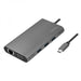 LogiLink UA0383 replicatore di porte e docking station per laptop Cablato USB 3.2 Gen 1 [3.1 Gen 1] Type-C Argento (UA0383)