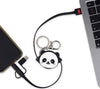 Legami, Cavo di Ricarica 3 in 1 retrattile, Tema Panda