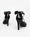 Nero Giardini décolleté donna in pelle nero con fiocco E211072DE100