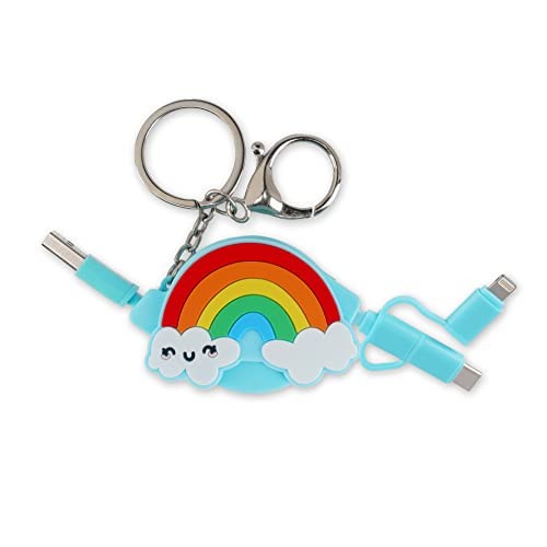 Legami, Cavo di Ricarica 3 in 1 retrattile, Tema Rainbow