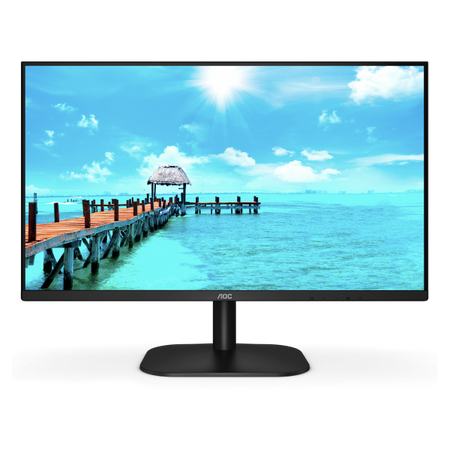 Monitor Aoc 27B2QAM - Display 27 pollici LED VA - 16:9 - 1920x1080 Full-HD - Senza cornice su tre lati - 4ms - DisplayPort, Hdmi - 75Hz - Multimediale 2.0W x2 - Vesa - Nero