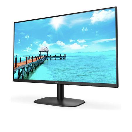 Monitor Aoc 27B2QAM - Display 27 pollici LED VA - 16:9 - 1920x1080 Full-HD - Senza cornice su tre lati - 4ms - DisplayPort, Hdmi - 75Hz - Multimediale 2.0W x2 - Vesa - Nero