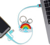 Legami, Cavo di Ricarica 3 in 1 retrattile, Tema Rainbow