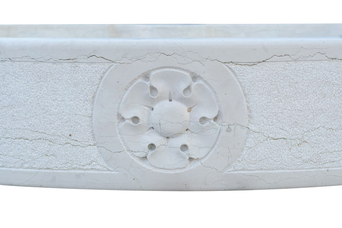 Biscottini Lavandino in marmo bianco di Verona Made in Italy
