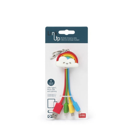 Legami, Cavo di Ricarica Multiplo Link up , Arcobaleno