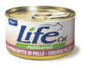 Life Cat Natural Scatoletta Filetti di Pollo con Prosciutto di Pollo per Gatti 85gr