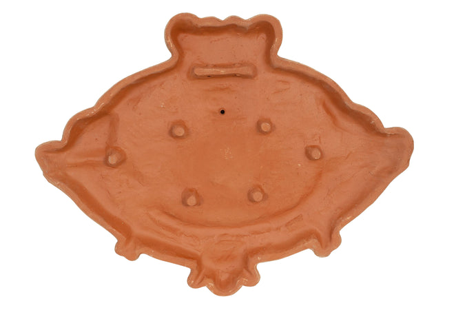 Biscottini Meridiana da parete Biscottini in terracotta antigeliva lavorata a mano 62x5x46