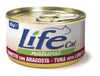 Life Cat Natural Scatoletta Tonnetto con Aragosta per Gatti 85gr
