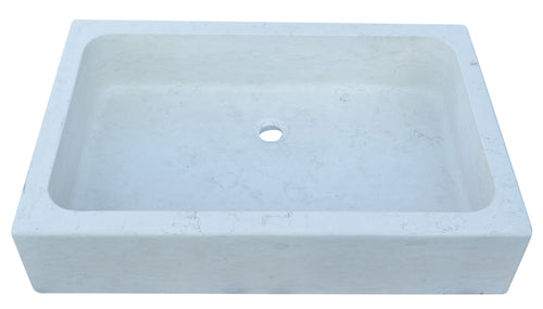 Biscottini Biscottini Lavandino Fontana Acquasantiera Marmo Bianco di Verona 90x60x20 Made