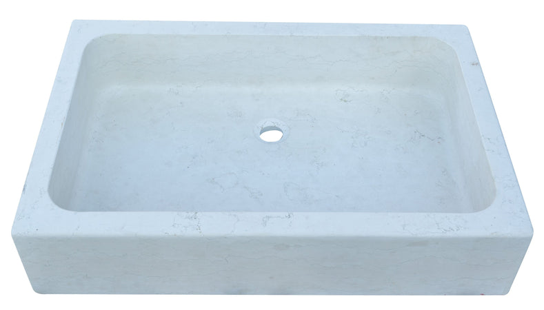 Biscottini Biscottini Lavandino Fontana Acquasantiera Marmo Bianco di Verona 90x60x20 Made