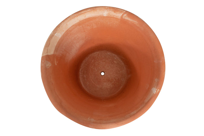 Biscottini Vaso in terracotta Galestro festonato 100% Made in Italy, interamente fatto a mano