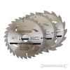 Lame per sega circolare in TCT 16, 24, 30 denti 3 p.zi pe legno silverline Silverline