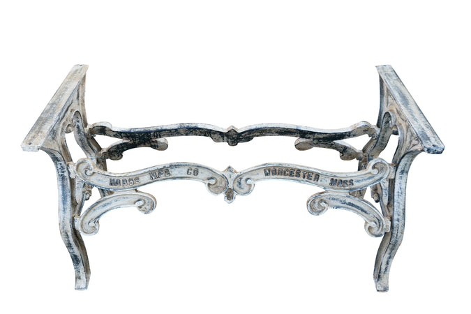 Biscottini Biscottini Base Tavolo Ghisa Anticata 127x58x71 Robusta Stabile Design Vintage