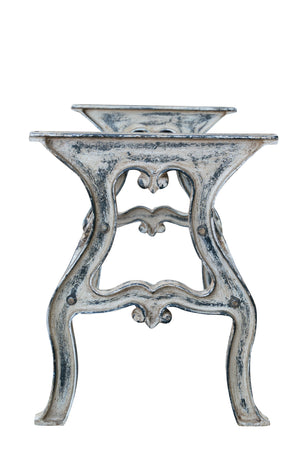 Biscottini Biscottini Base Tavolo Ghisa Anticata 127x58x71 Robusta Stabile Design Vintage