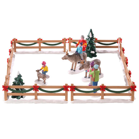 Zoo delle Renne personaggi per villaggio di Natale in Poliresina‎