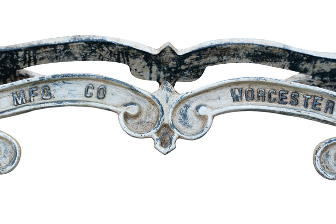 Biscottini Biscottini Base Tavolo Ghisa Anticata 127x58x71 Robusta Stabile Design Vintage