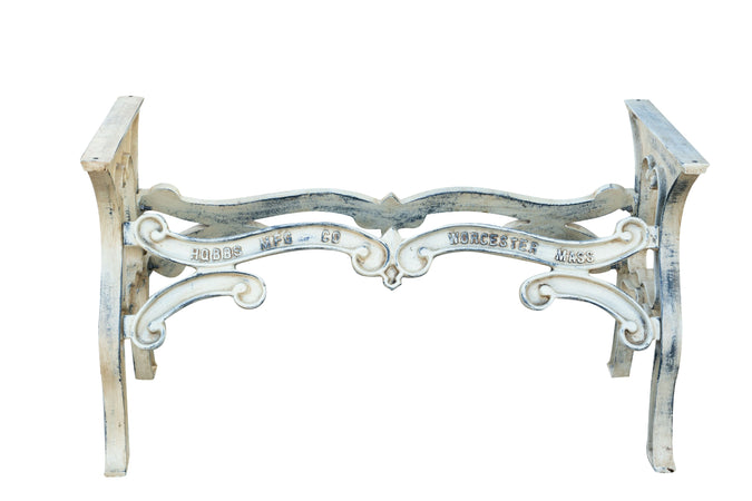 Biscottini Biscottini Base Tavolo Ghisa Anticata Robusta Stabile Design Vintage 127x58x71