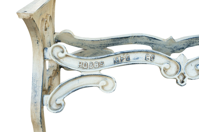 Biscottini Biscottini Base Tavolo Ghisa Anticata Robusta Stabile Design Vintage 127x58x71