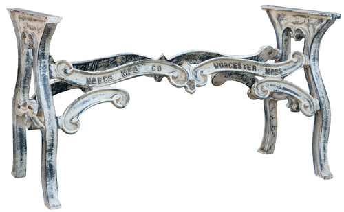 Biscottini Biscottini Base Tavolo Ghisa Anticata 127x58x71 Robusta Stabile Design Vintage