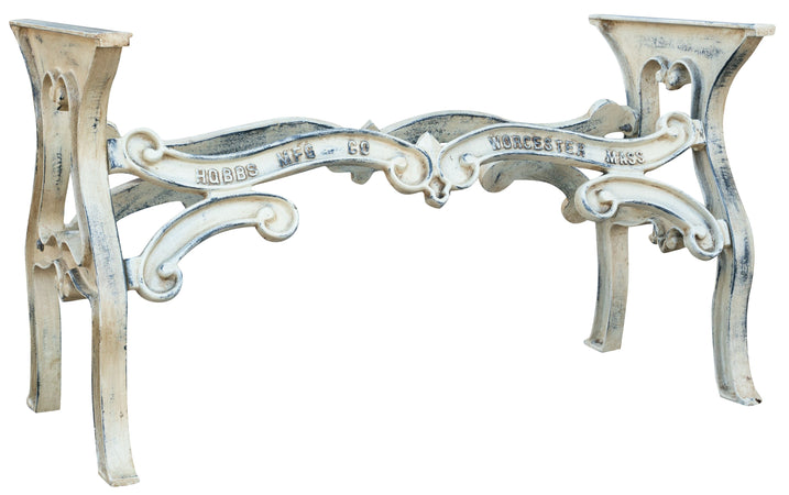 Biscottini Biscottini Base Tavolo Ghisa Anticata Robusta Stabile Design Vintage 127x58x71