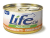 Life Cat Natural Scatoletta Filetti di Pollo con Gamberetti per Gatti 85gr