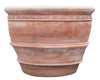 Biscottini Biscottini Vaso Terracotta Galestro Festonato D102xH77 Fatto a Mano Toscana