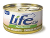 Life Cat Natural Scatoletta Filetti di Pollo con Aragosta per Gatti 85gr