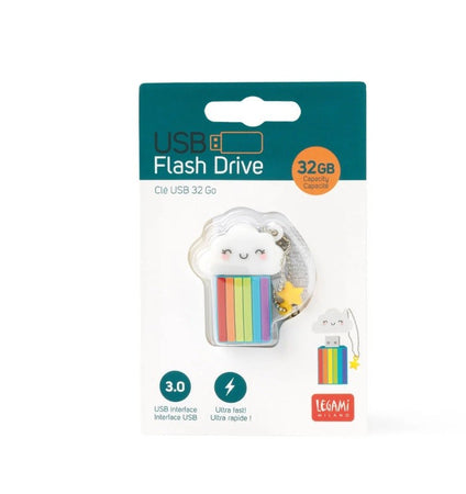 Legami, Chiavetta USB 3.0, 32 GB Tema Rainbow