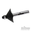Fresa per smussare 1/4 per legno e pannelli truciolari in carburo di tungsteno Triton Triton