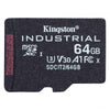 Kingston Technology Industrial 64 GB MicroSDXC UHS-I Classe 10 (Kingston Industrial - flashhukommelses)