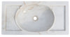 Biscottini Lavandino in marmo bianco L69xPR35xH12 cm
